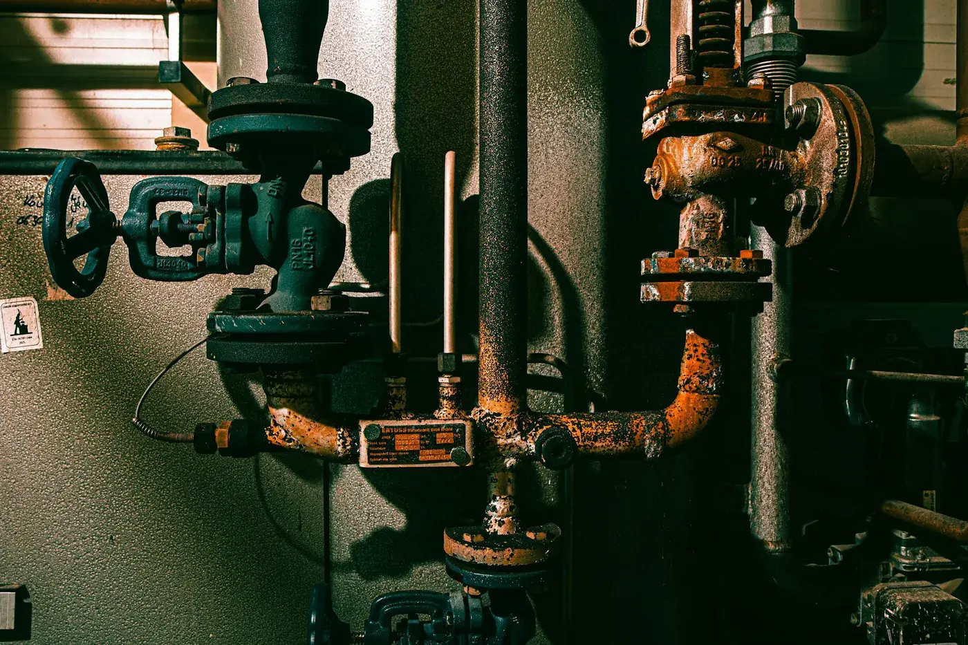 Commercial industrial piping and valve assembly kept compliant under a VeriTech scheduled maintenance plan